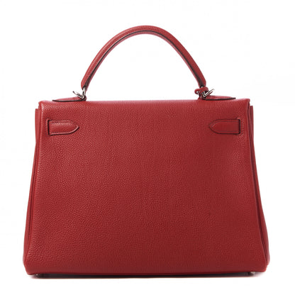 Hermes Togo Kelly Retourne 32 Rouge Casaque 4 of 32