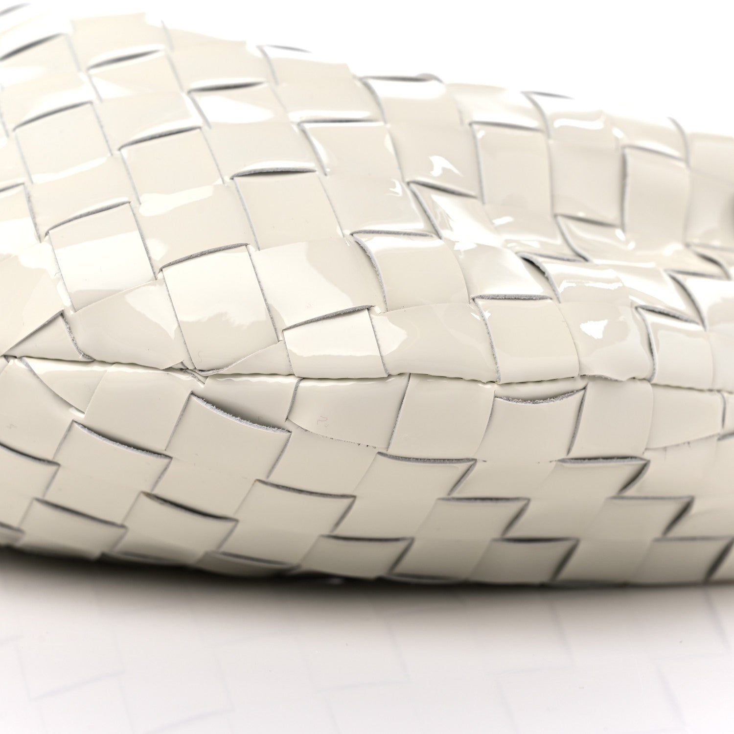 Bottega Veneta Patent Nappa Intrecciato Mini Jodie White 8 of 10