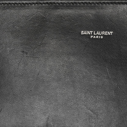 Saint Laurent Calfskin Crocodile Embossed Baby Sac De Jour Black 15 of 18