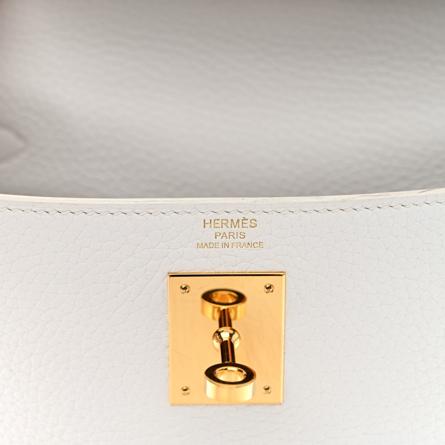 Hermes Taurillon Clemence Kelly Retourne 28 White 6 of 16
