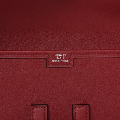 Hermes Swift Jige Elan 29 Clutch Rouge Grenat 6 of 7
