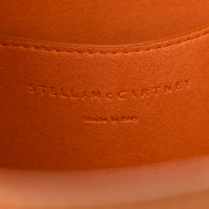 Stella McCartney Grainy Alter Mat Perforated Logo Mini Crossbody Orange 6 of 16