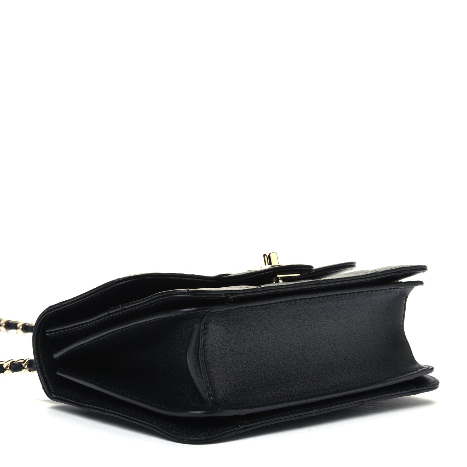 Chanel Calfskin Quilted Small Top Handle Flap Black 3 of 4
