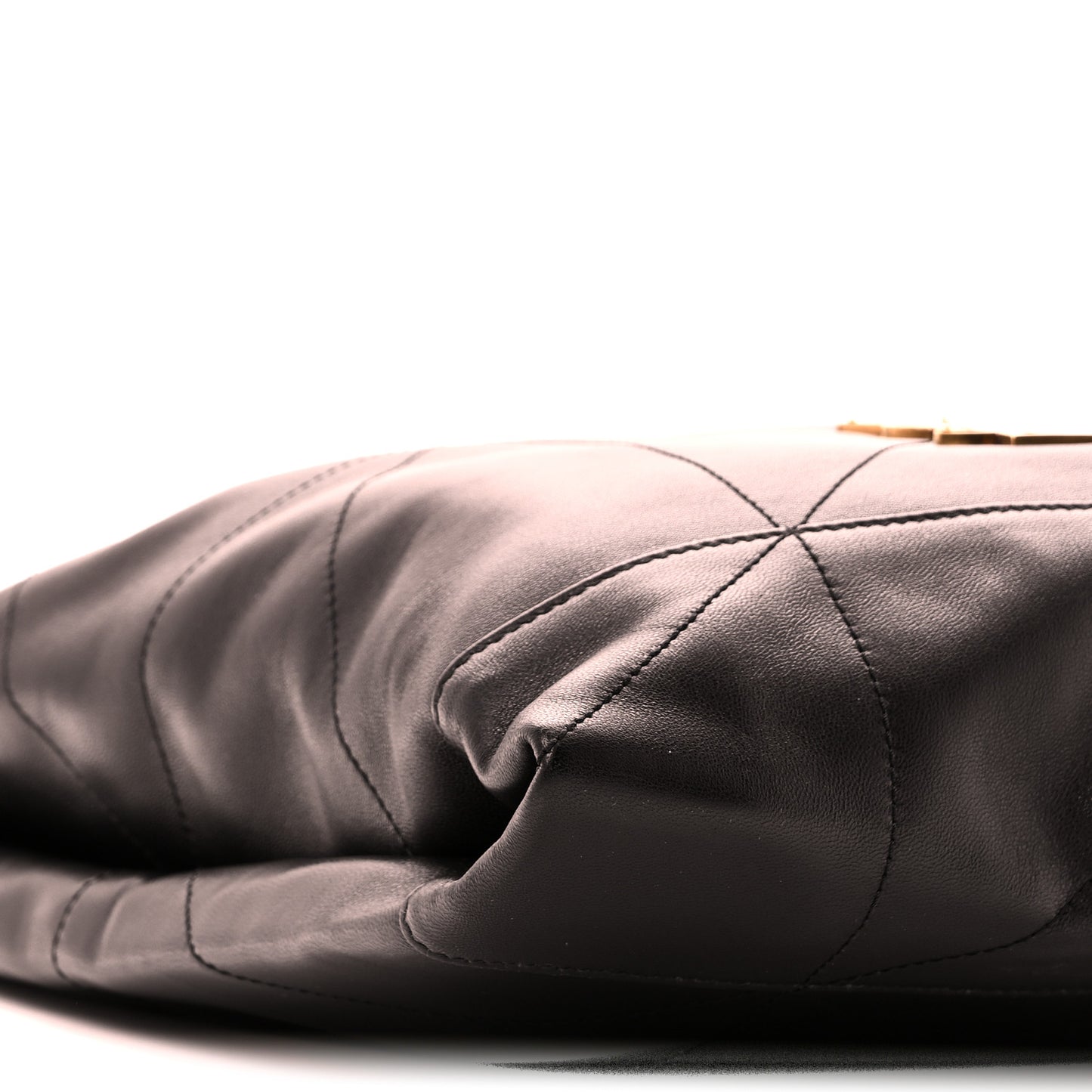 Lambskin Matelasse Monogram Medium Jamie 4.3 Pochon Black Black