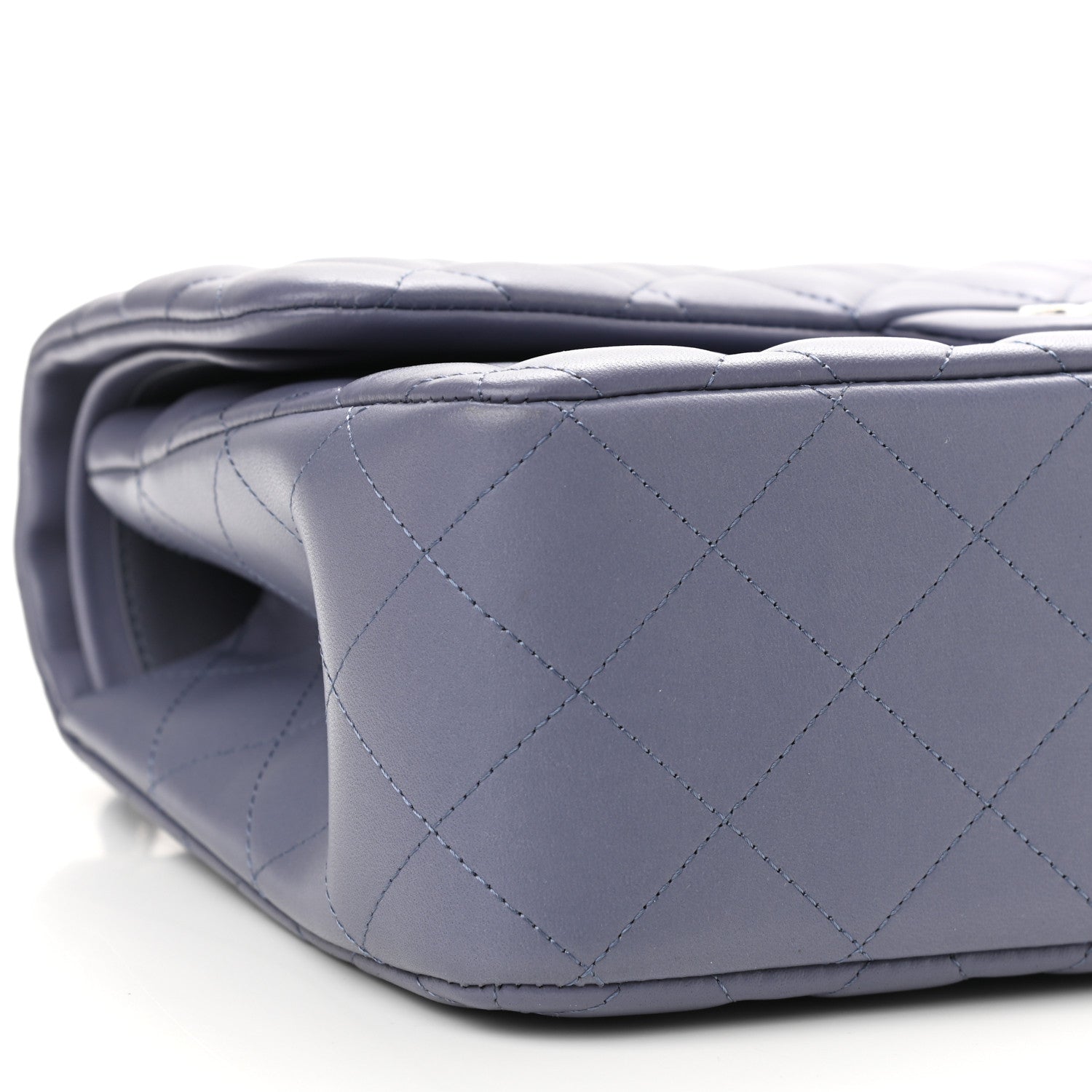 Chanel Lambskin Quilted Jumbo Double Flap Light Purple 8 of 10