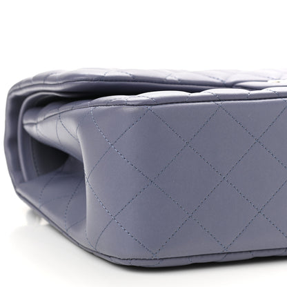 Chanel Lambskin Quilted Jumbo Double Flap Light Purple 8 of 10