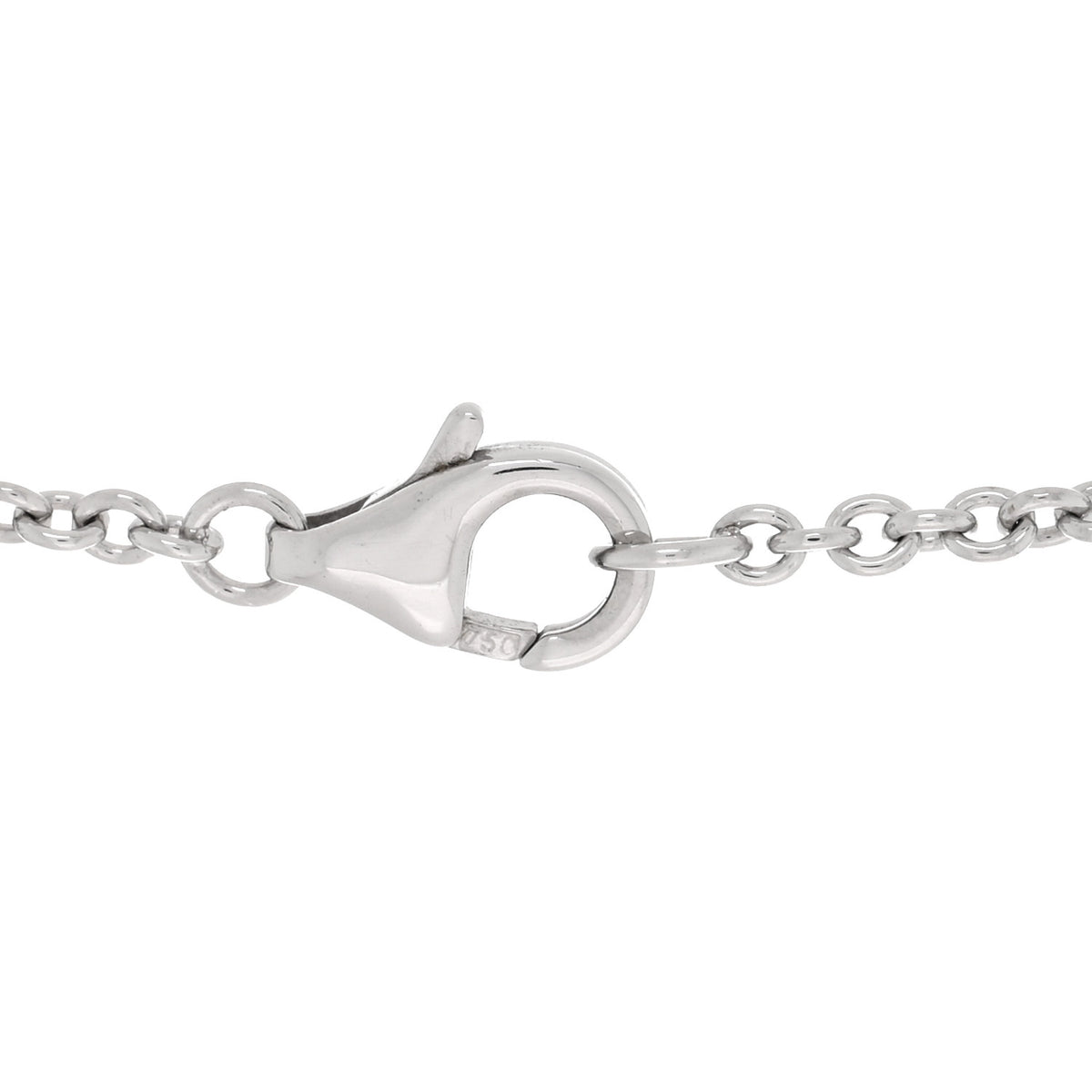 18K White Gold Interlocking LOVE Necklace