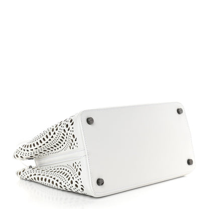 Alaia Calfskin Vienne Mina 25 Bag White 5 of 9