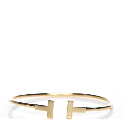 Tiffany 18K Yellow Gold T Wire Bracelet 1 of 5