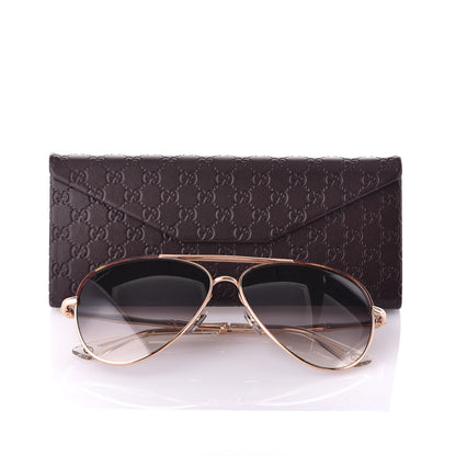 Gucci Bamboo Aviator GG 4276/S Sunglasses Gold 8 of 8