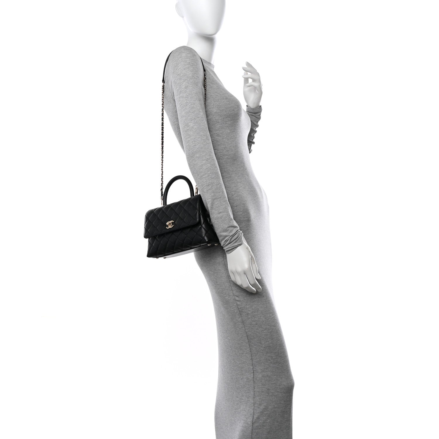 Chanel Caviar Quilted Mini Coco Handle Flap Black 2 of 10