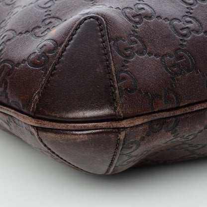 Gucci Guccissima Creole Hobo Chocolate 9 of 13