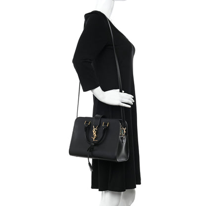 Saint Laurent Calfskin Monogram Baby Cabas Black 2 of 15