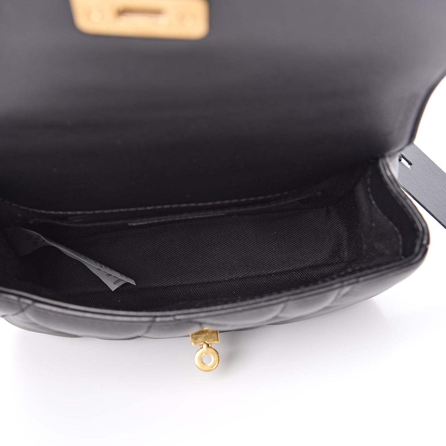 Nappa Quilted Icon Small Crossbody Bag Black