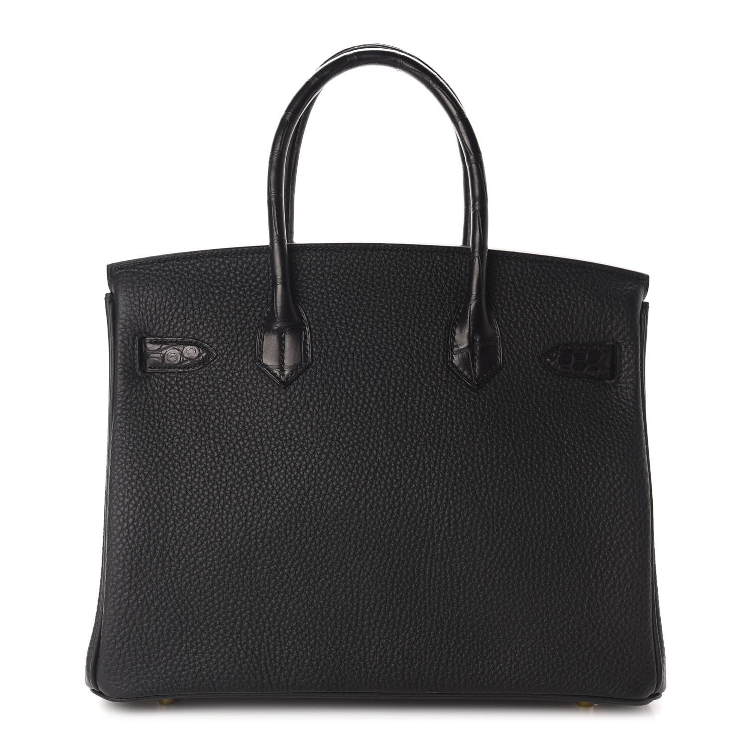 Hermes Togo Matte Alligator Birkin Touch 30 Black 4 of 36