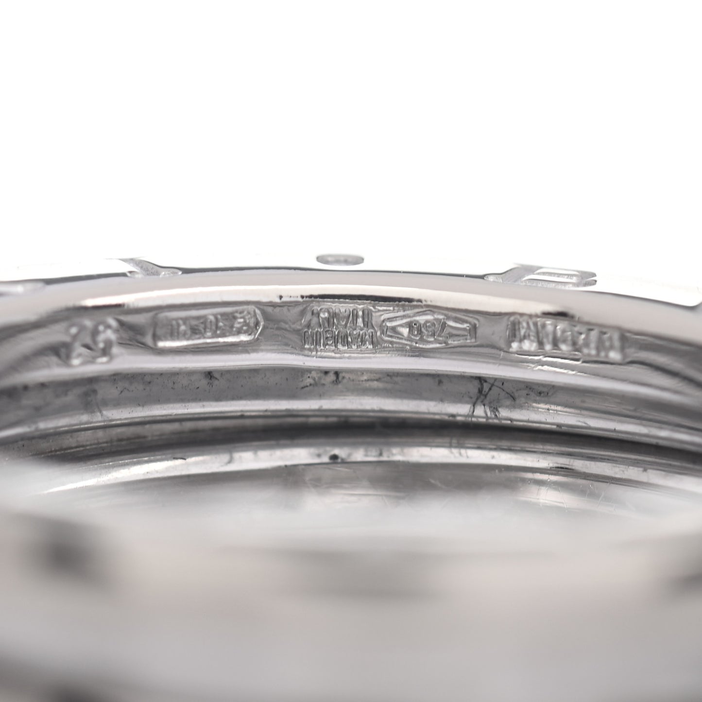 18K White Gold B.Zero1 Three-Band Ring 52 6