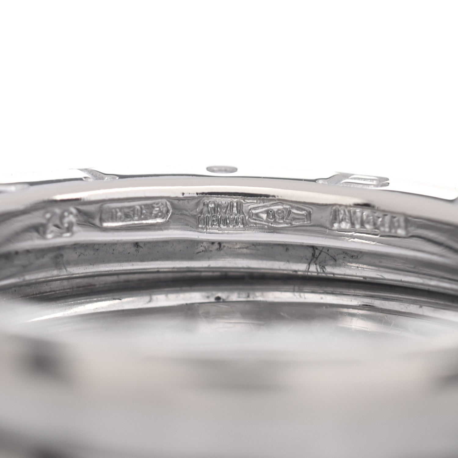 Bulgari 18K White Gold B.Zero1 Three-Band Ring 52 6 4 of 5
