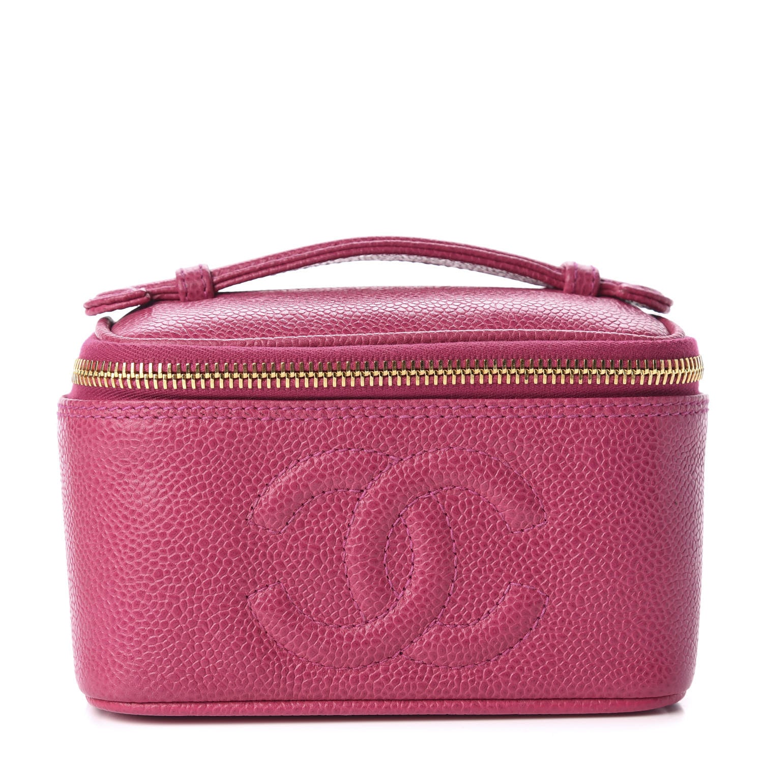 Chanel Caviar Vanity Cosmetic Case Pink 1 of 11