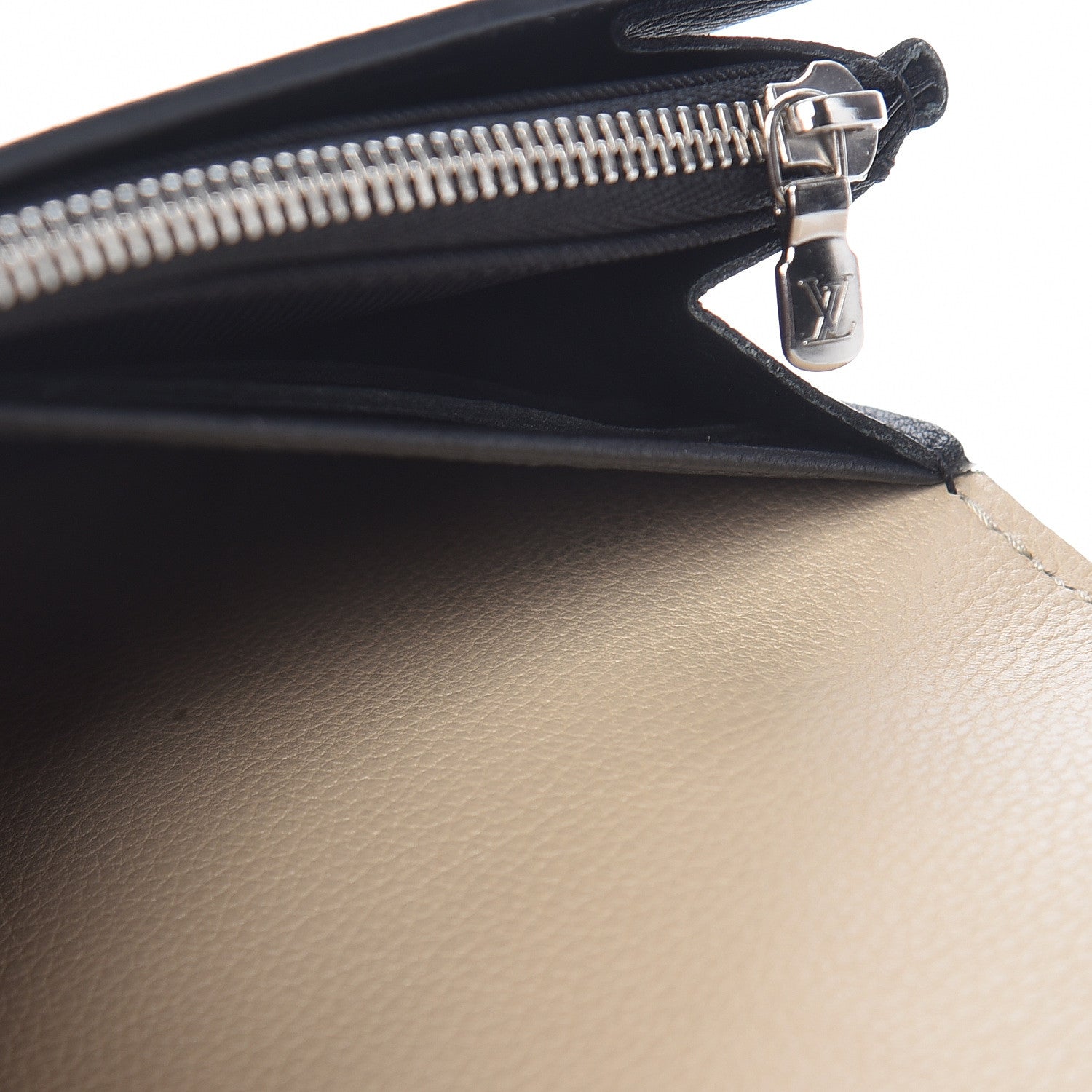 Louis Vuitton Calfskin Lockme II Wallet Vanille Black 9 of 14