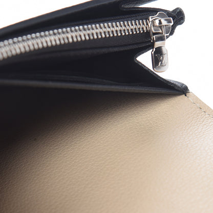 Louis Vuitton Calfskin Lockme II Wallet Vanille Black 9 of 14
