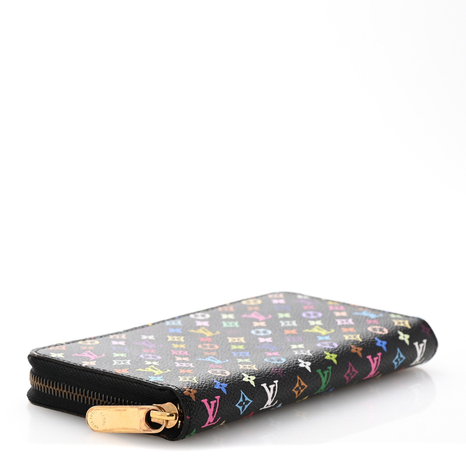 Louis Vuitton Monogram Multicolor Zippy Wallet Black 4 of 10