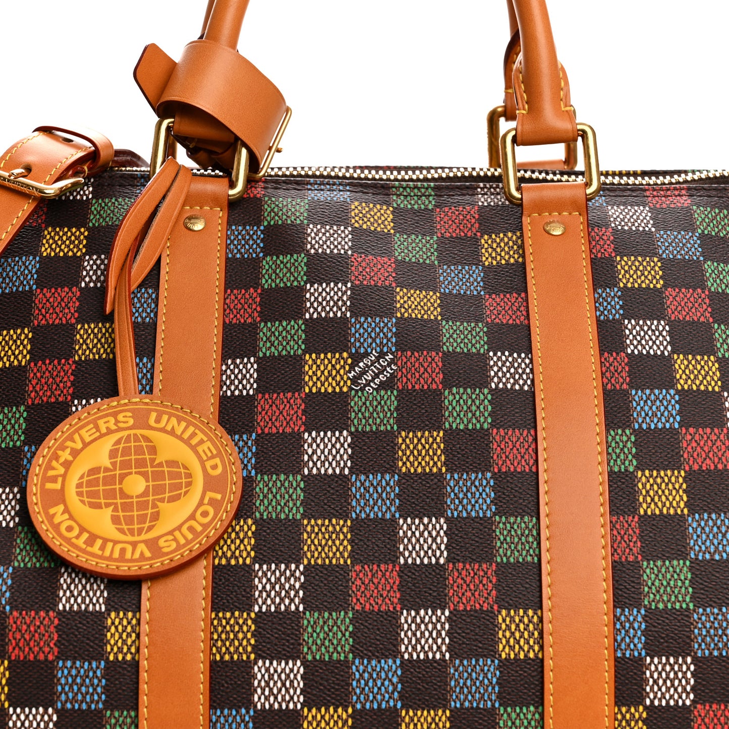 LV Vers Damier Ebene Keepall Bandouliere 50