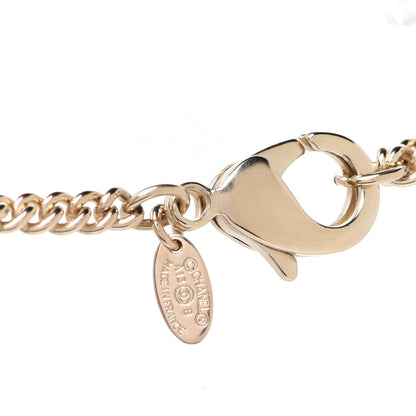 Chanel Pearl Twisted CC Pendant Necklace Gold 5 of 6