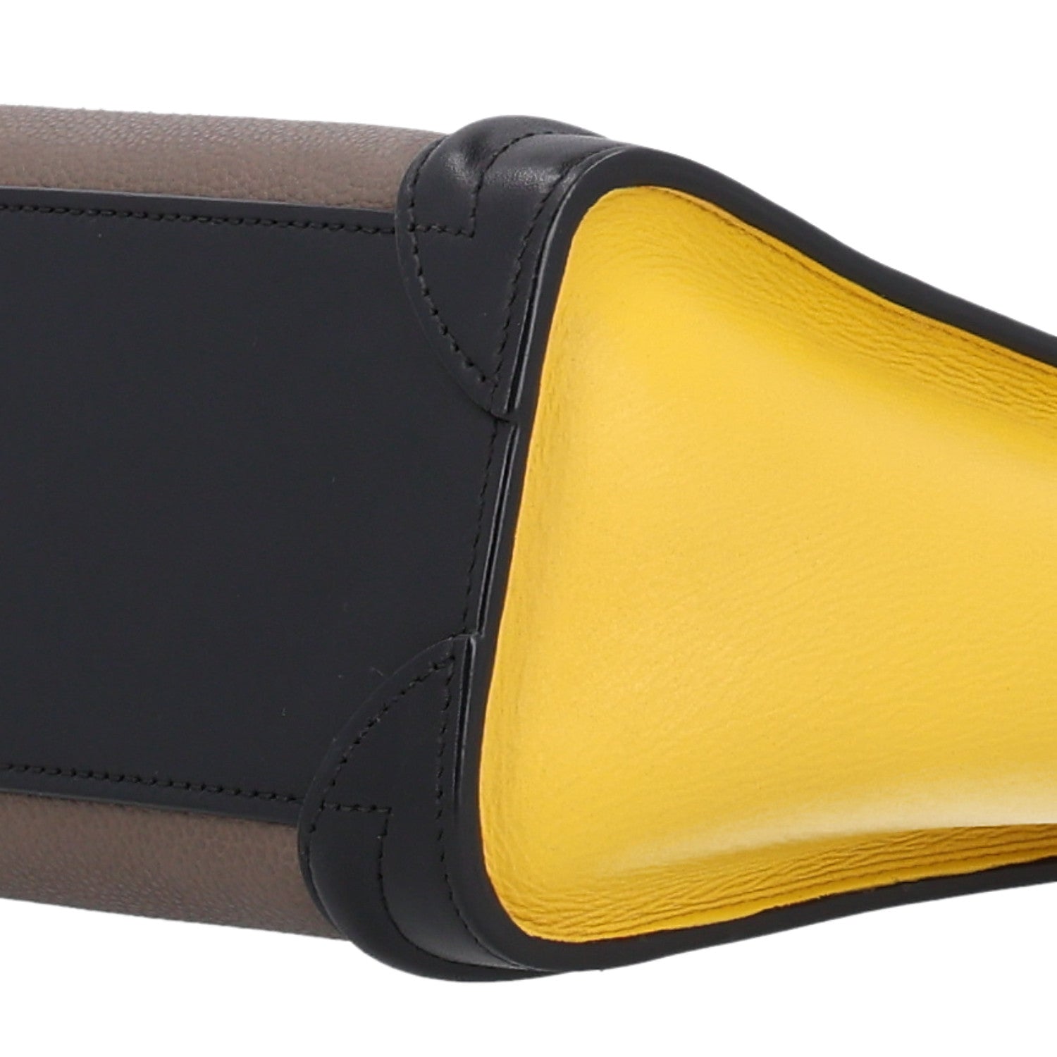 Celine Smooth Drummed Calfskin Tri-Color Nano Luggage Amber 10 of 10