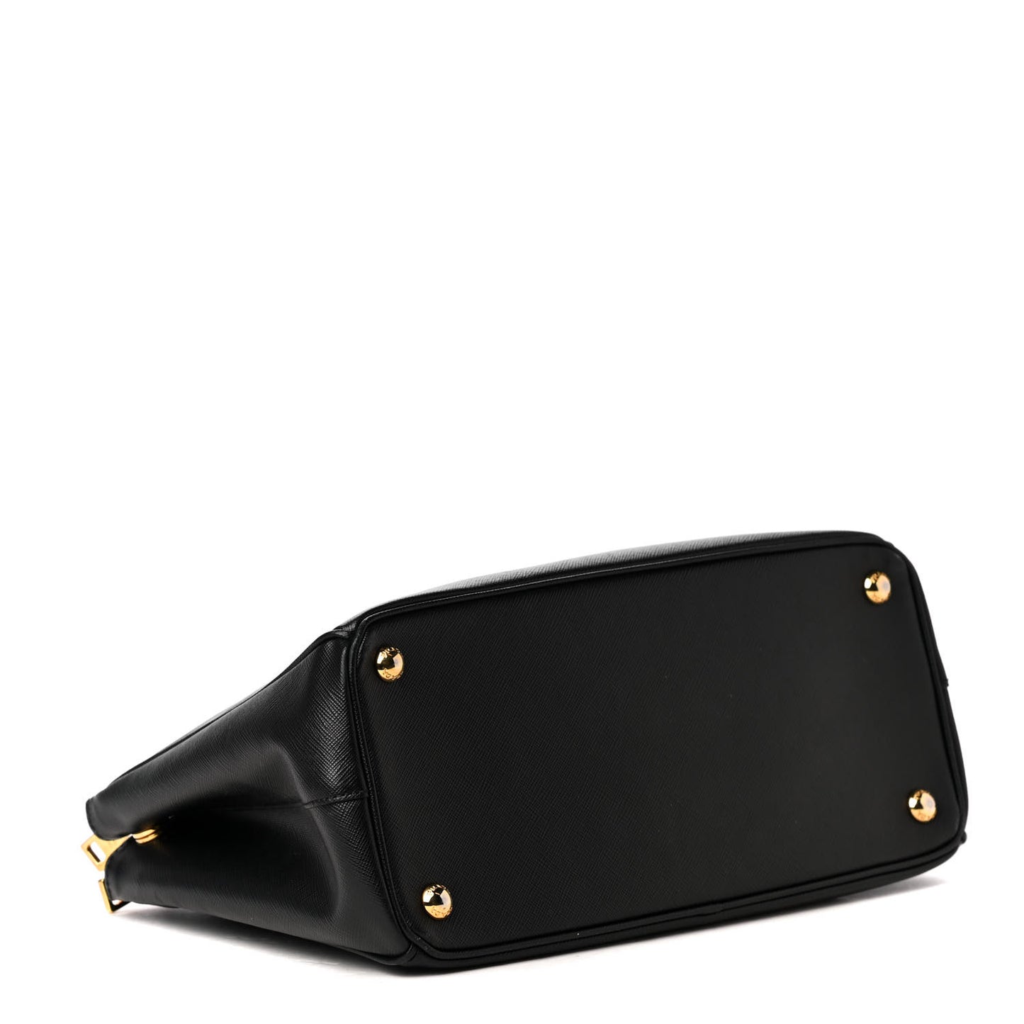 Saffiano Small Galleria Double Zip Tote Black
