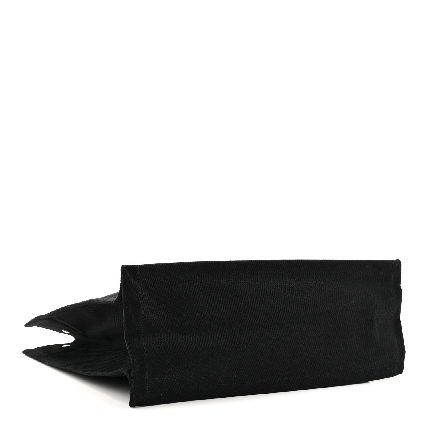 Saint Laurent Linen Calfskin Rive Gauche Tote Black 7 of 21