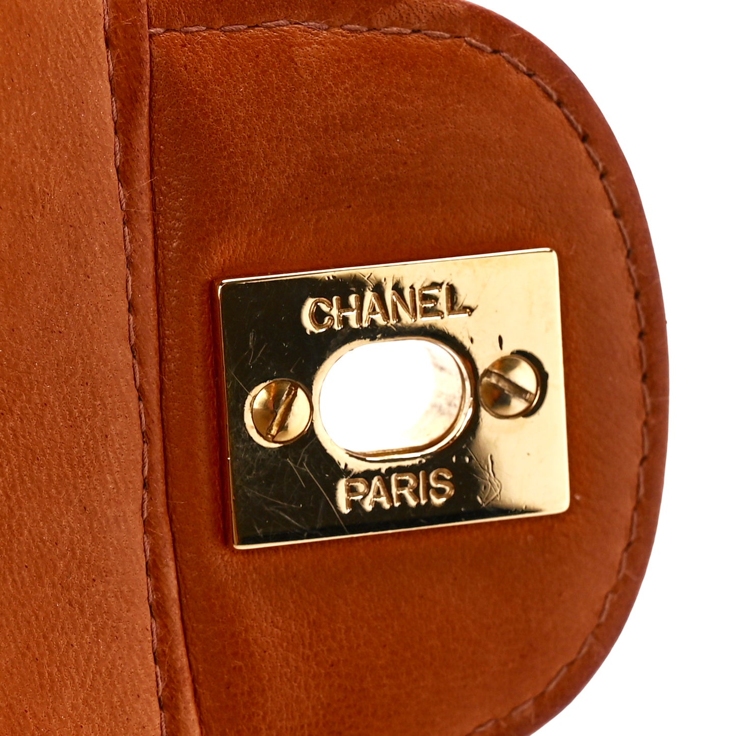 Lambskin Quilted Jumbo Single Flap Beige