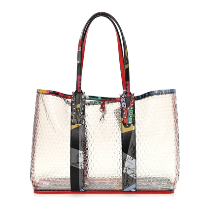 Christian Louboutin PVC Loubiballage East West Cabata Tote Clear Multicolor 3 of 13