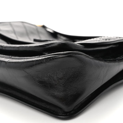 Saint Laurent Crinkled Calfskin Matelasse Monogram Medium Niki Chain Satchel Black 9 of 11