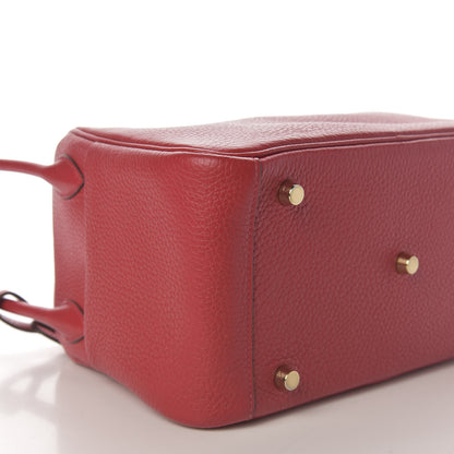 Hermes Taurillon Clemence Lindy 26 Rouge Casaque 6 of 10