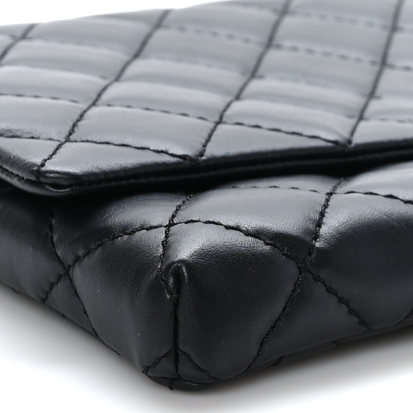 Aged Calfskin Quilted Reissue 2.55 Clutch Black