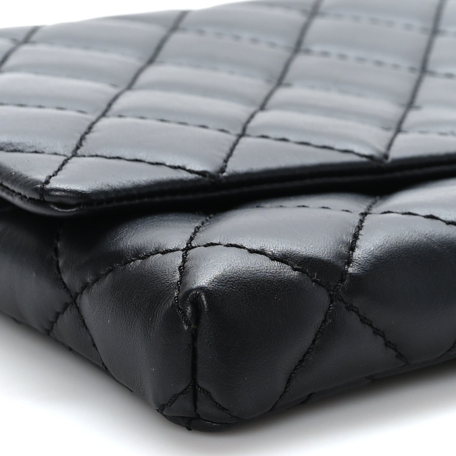 Chanel Aged Calfskin Quilted Reissue 2.55 Clutch Black 8 of 9