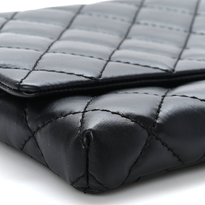 Chanel Aged Calfskin Quilted Reissue 2.55 Clutch Black 8 of 9