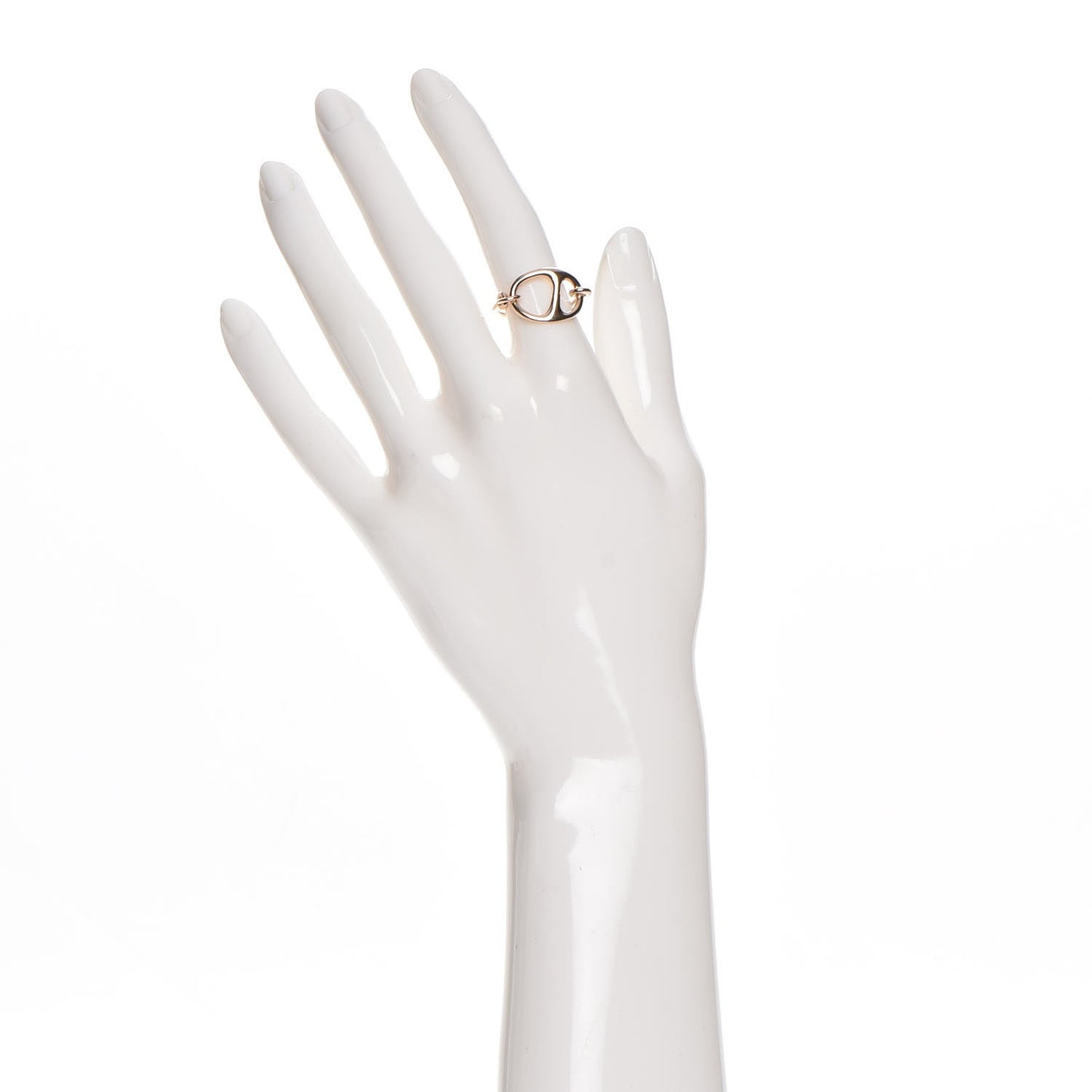 18K Rose Gold Small Chaine d'Ancre Punk Ring 51 5.75