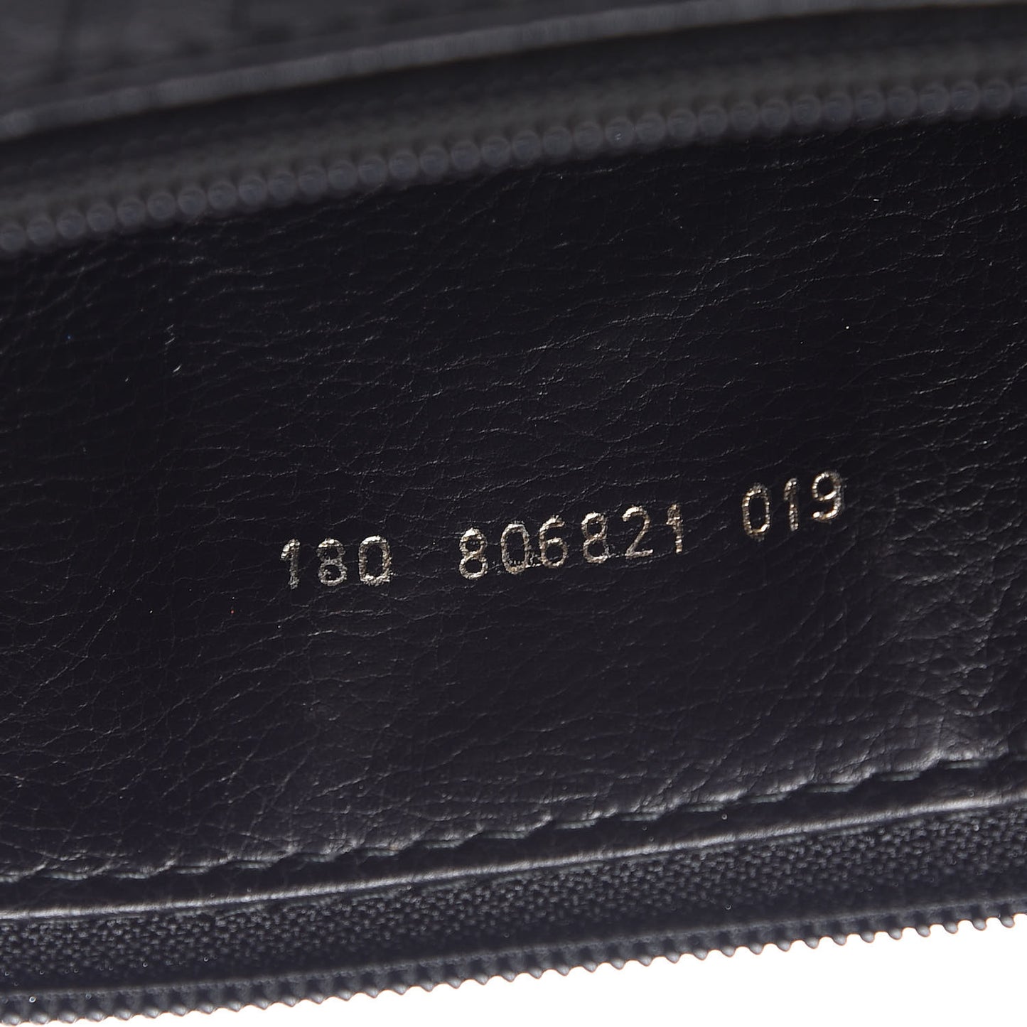 Calfskin FF Embossed Pouch Black
