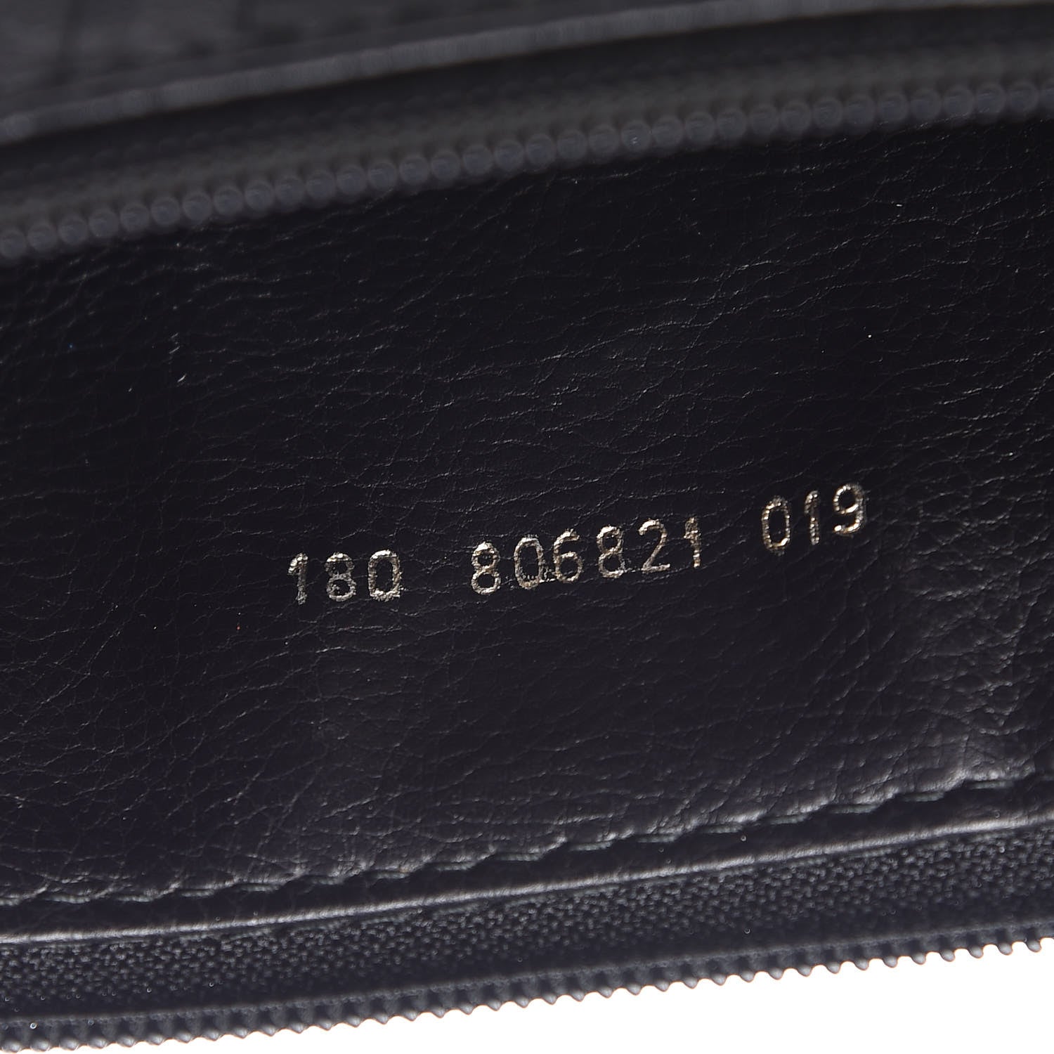 Fendi Calfskin FF Embossed Pouch Black 7 of 11