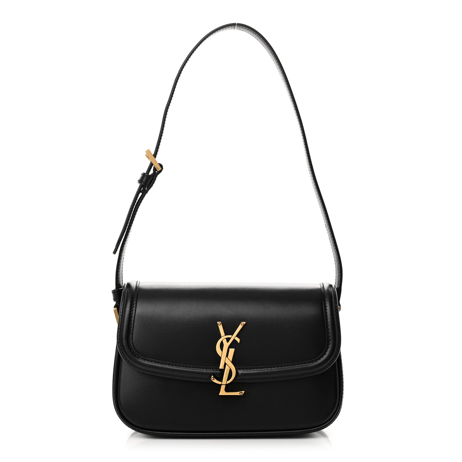 Saint Laurent Box Calfskin Mini Solferino Satchel Black 1 of 10