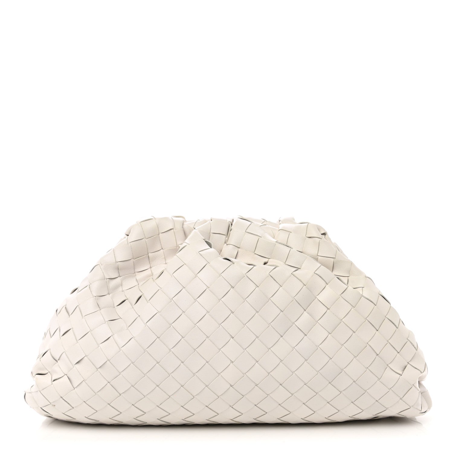 Bottega Veneta Nappa Maxi Intrecciato The Pouch Oversized Clutch Plaster 1 of 10