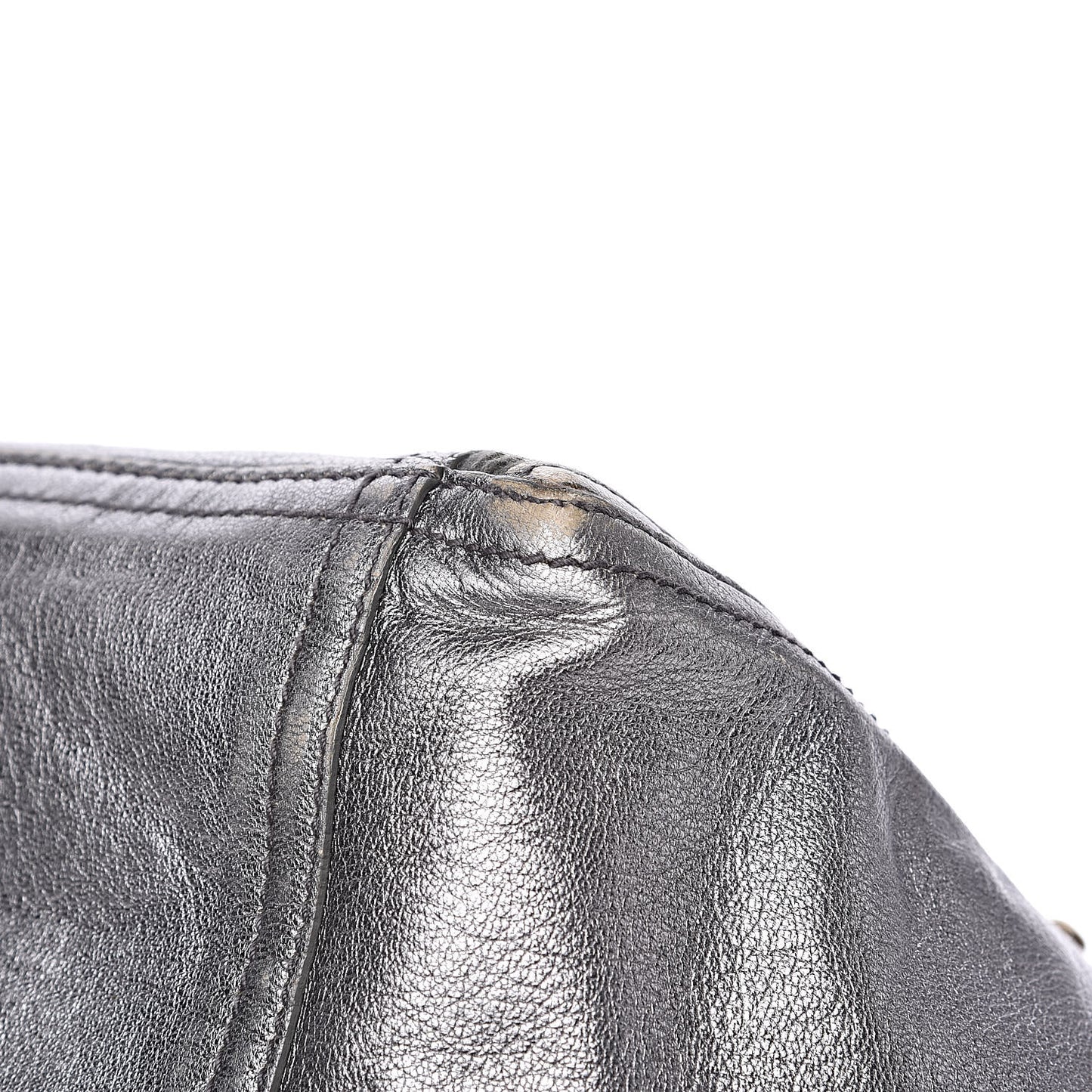 Calfskin Small Downtown Silver