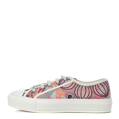 Christian Dior Canvas Embroidered Womens Walk'N'Dior Low Top Sneakers 37.5 Multicolor 1 of 8
