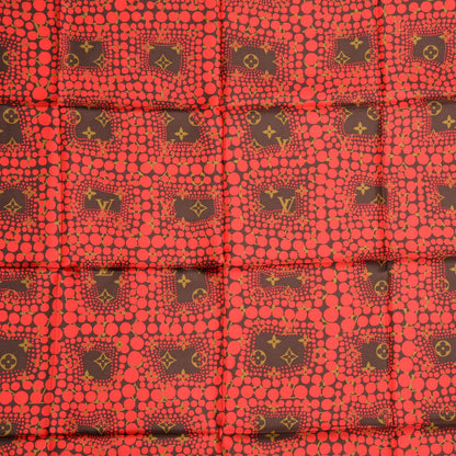 Louis Vuitton Silk Monogram Kusama Town Square Scarf Red 1 of 5