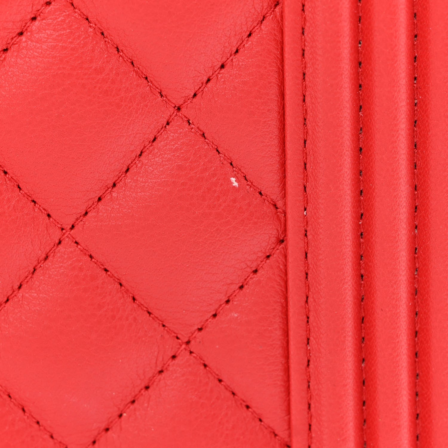 Chanel Caviar Quilted North South Boy Flap Red 12 of 12