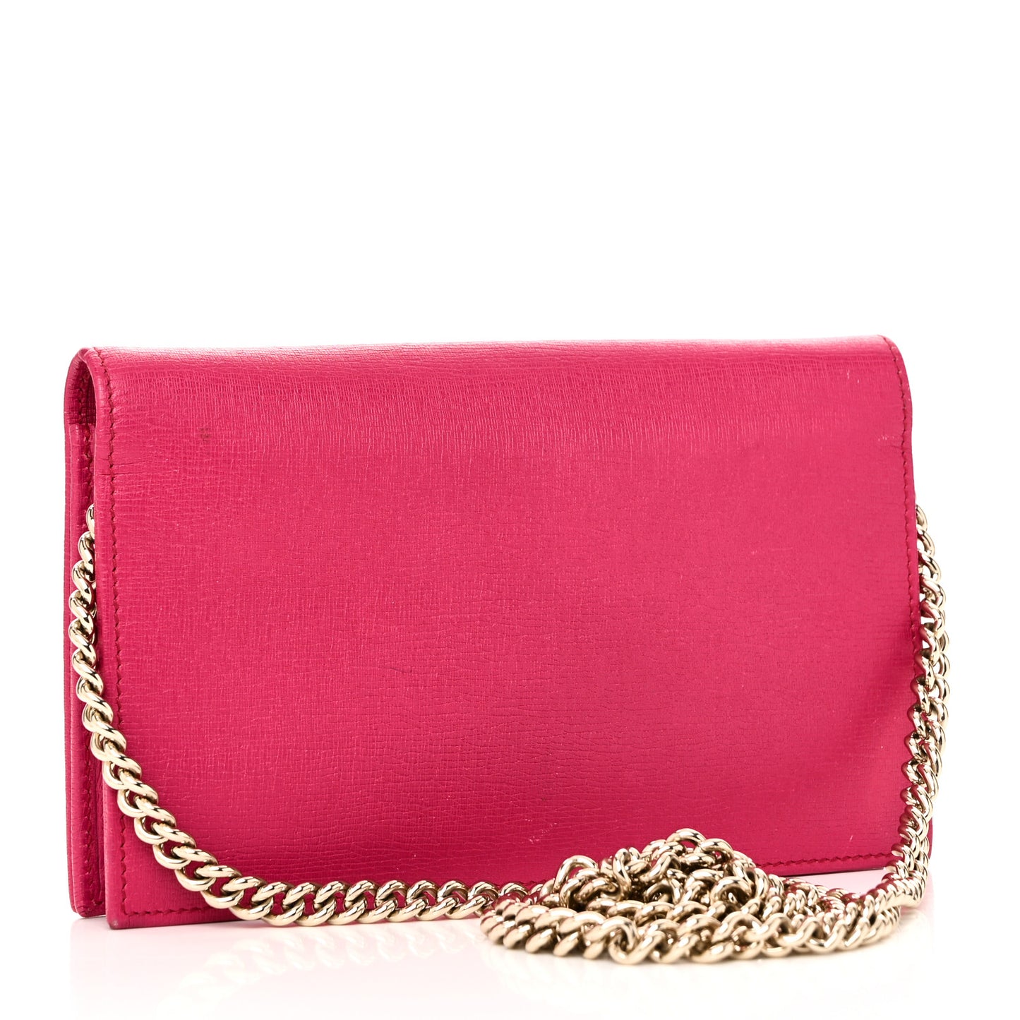 Textured Calfskin Medium Betty Chain Wallet Blossom