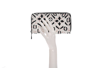 Louis Vuitton Calfskin Graphic Print Zippy Wallet 2 of 6