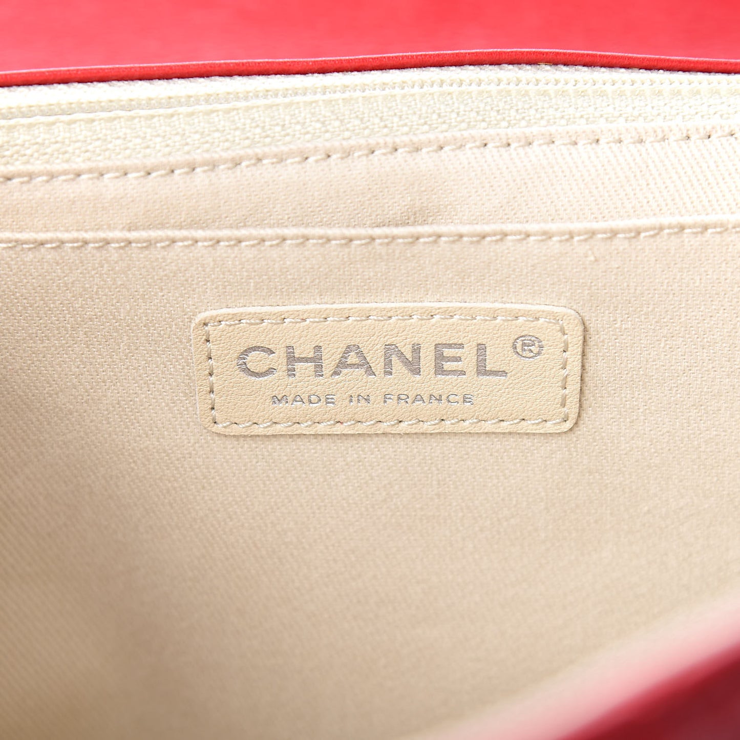 Calfskin Quilted In The Business Flap Red