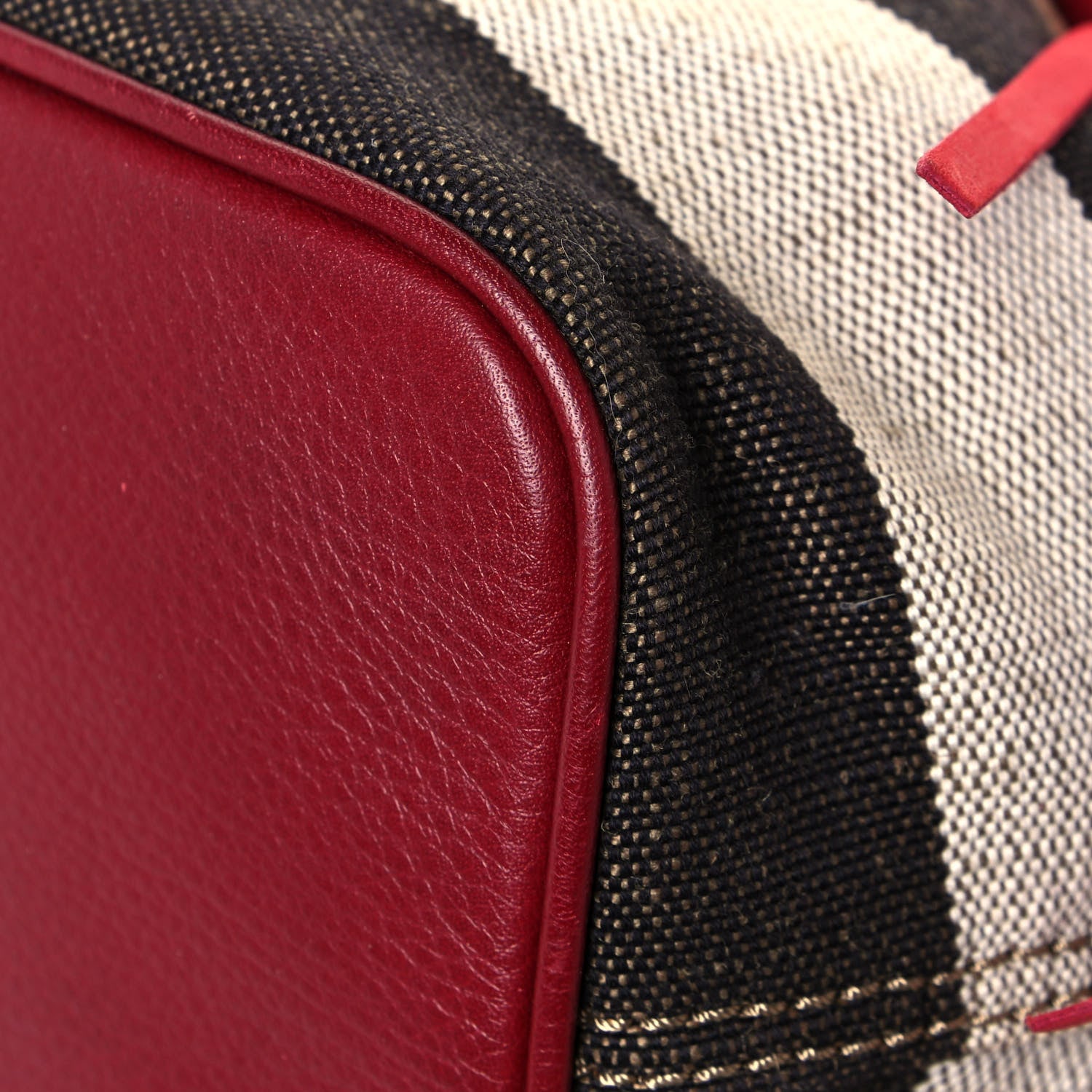 Burberry Suede Fringe Small Belgrove Bucket Bag Red 12 of 19